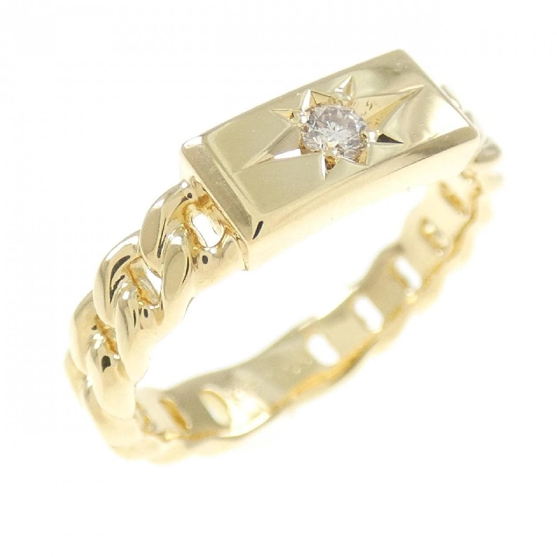 Nhẫn kim cương K18YG 0.05CT 673435