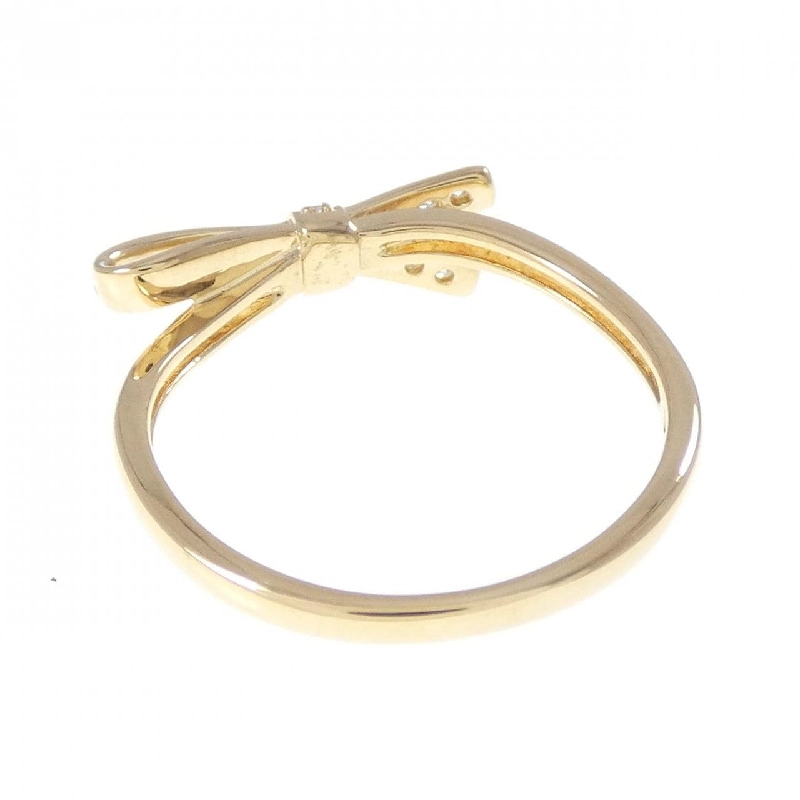 Nhẫn kim cương hình ruy băng K18YG - Hàng hiệu chính hãng 853221