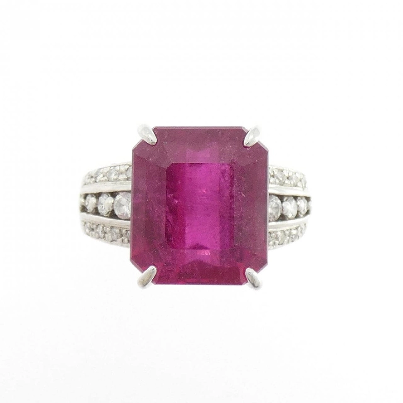 Nhẫn Tourmaline Rubelite K14WG 6.74CT - Hàng hiệu Chính hãng 854654