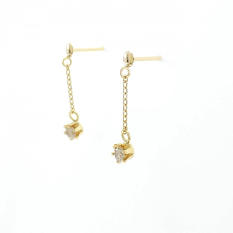 K18YG Bông tai kim cương 0.10CT - Hàng hiệu Chính hãng 867292