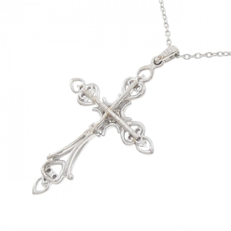 K18WG Dây chuyền kim cương chéo 0.30CT - Hàng hiệu Chính hãng 862352