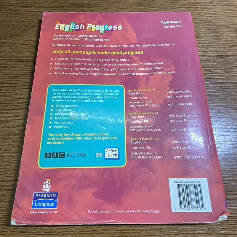 English progress pupil book 1 Geoff Barton 378788