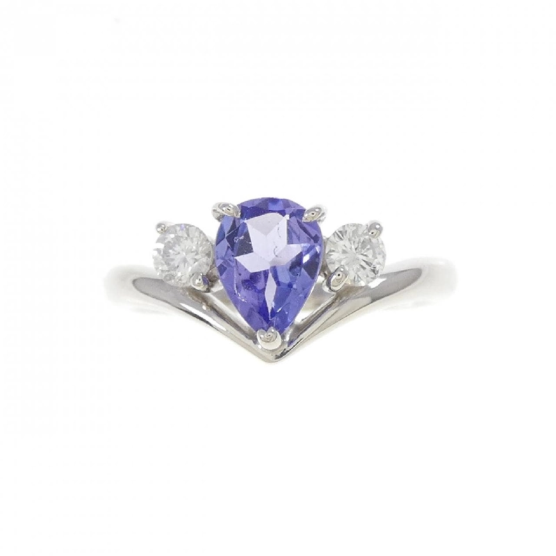 Nhẫn Tanzanite PT900 - Hàng hiệu Authentic 850482