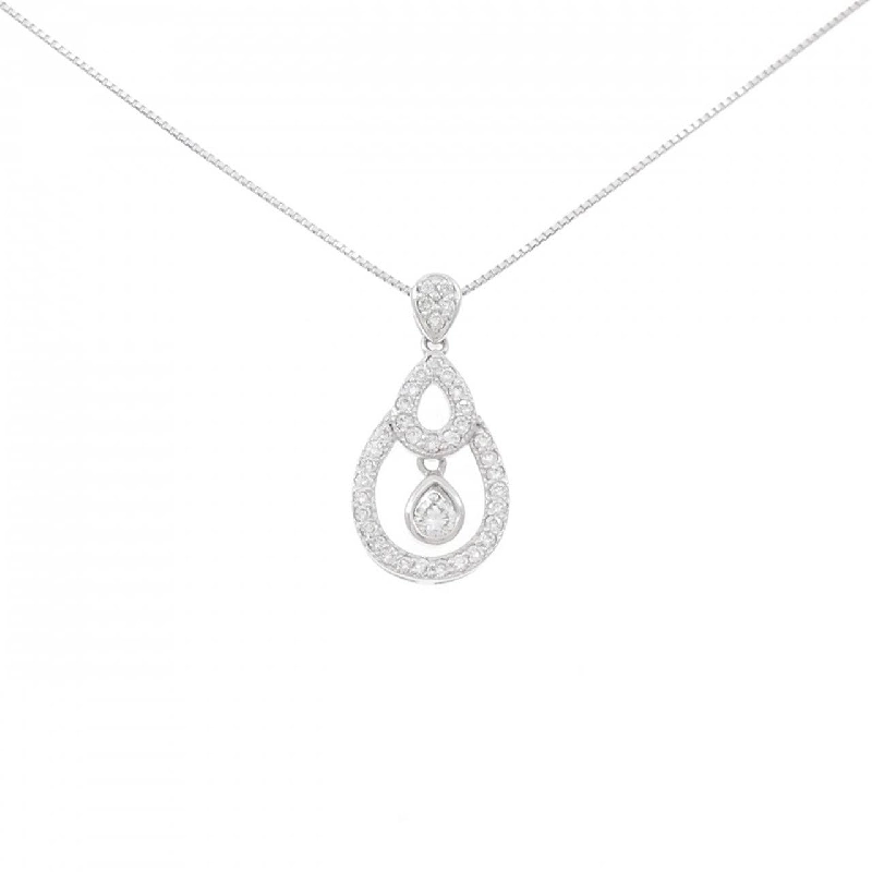 K18WG Dây chuyền kim cương 0.50CT - Hàng hiệu Chính hãng 866614