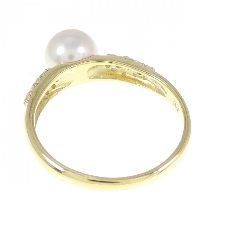 Nhẫn ngọc trai Akoya K18YG 6.9mm 671063