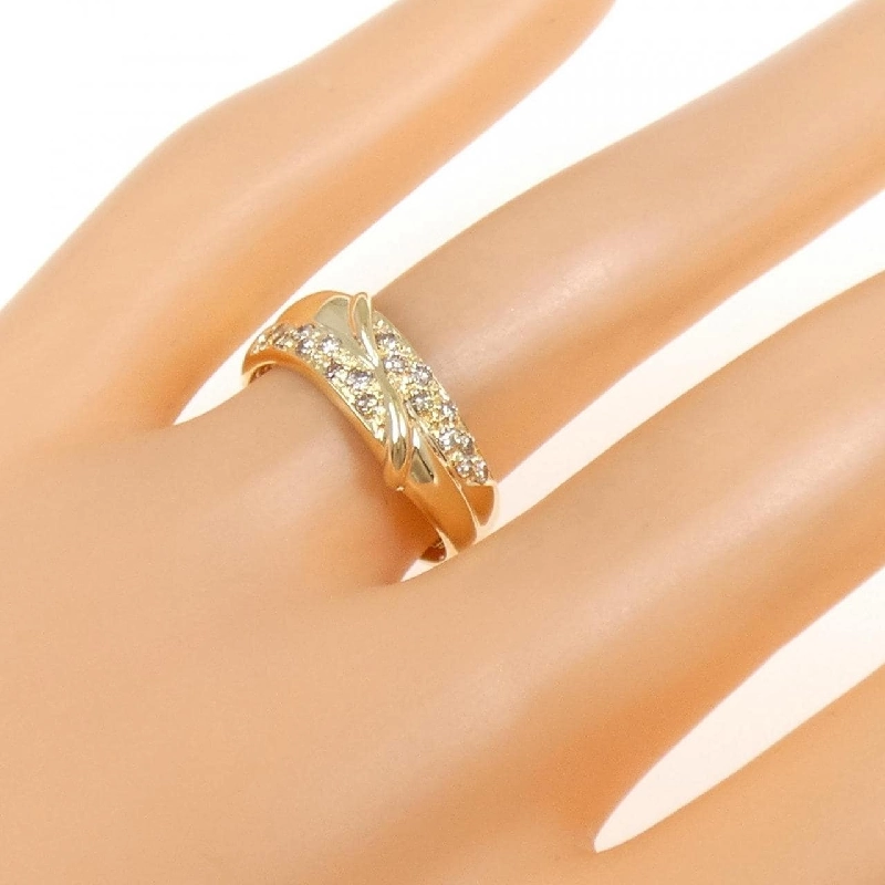 Nhẫn kim cương K18YG 0.21CT 671799