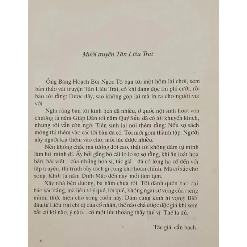 Mười truyện Tân Liêu Trai (NXB Tân Thư) 700421