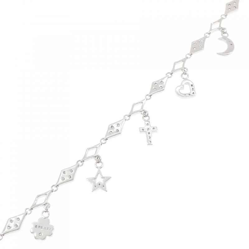 K18WG Đan Chéo × Trái Tim × Sao Vòng Tay Kim Cương 0.95CT - Hàng hiệu Chính hãng 869390