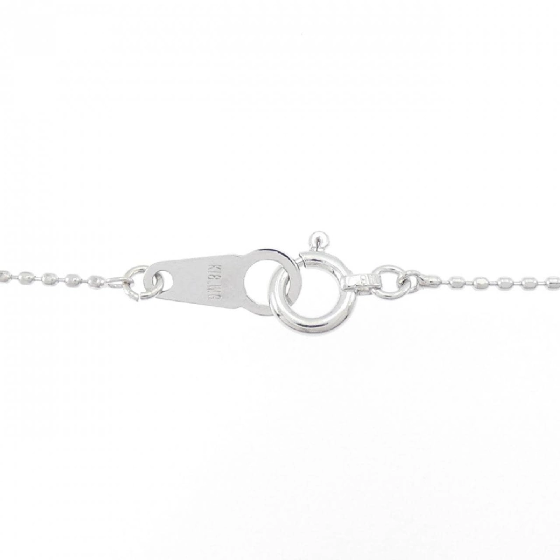 K18WG Dây chuyền kim cương chéo 0.05CT - Hàng hiệu Authentic 857919