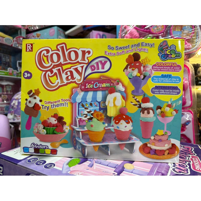 Đồ chơi đất nặn làm kem Ice cream Color Clay DIY 736 314643