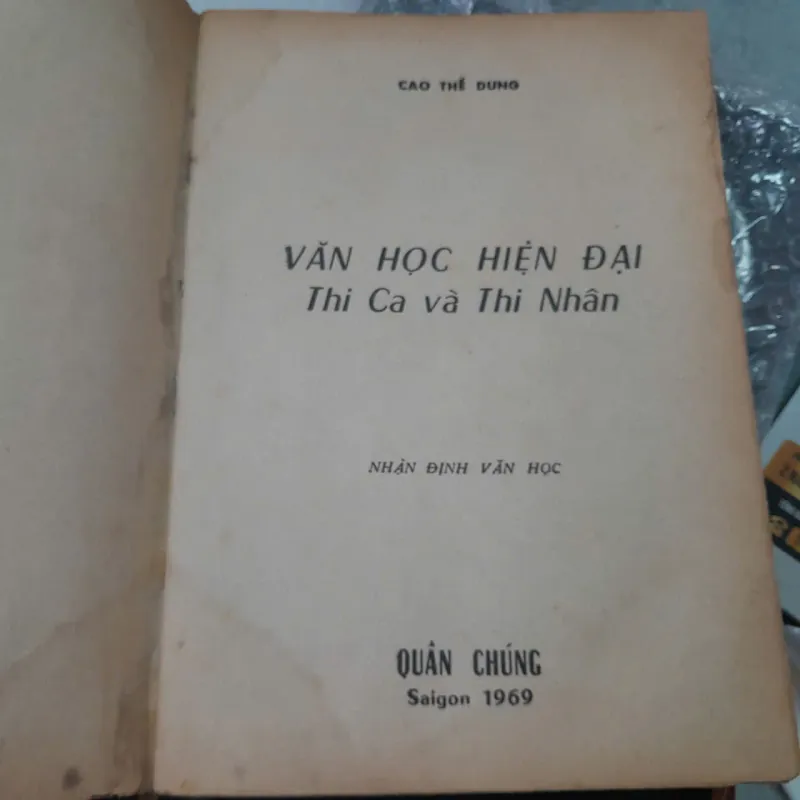 VĂN HỌC HIỆN ĐẠI - CAO THẾ DUNG 705321