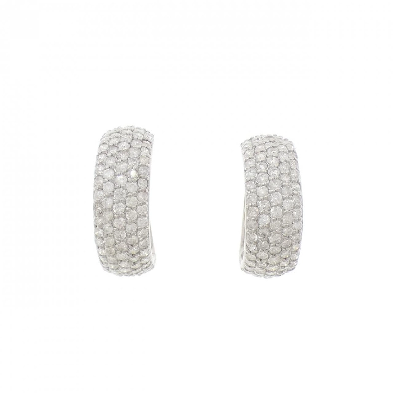 K18WG Pave Diamond Earrings 2.00CT - Hàng hiệu Chính hãng 863313