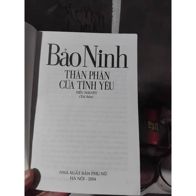Thân phận của tình yêu của Bảo Ninh  1031424