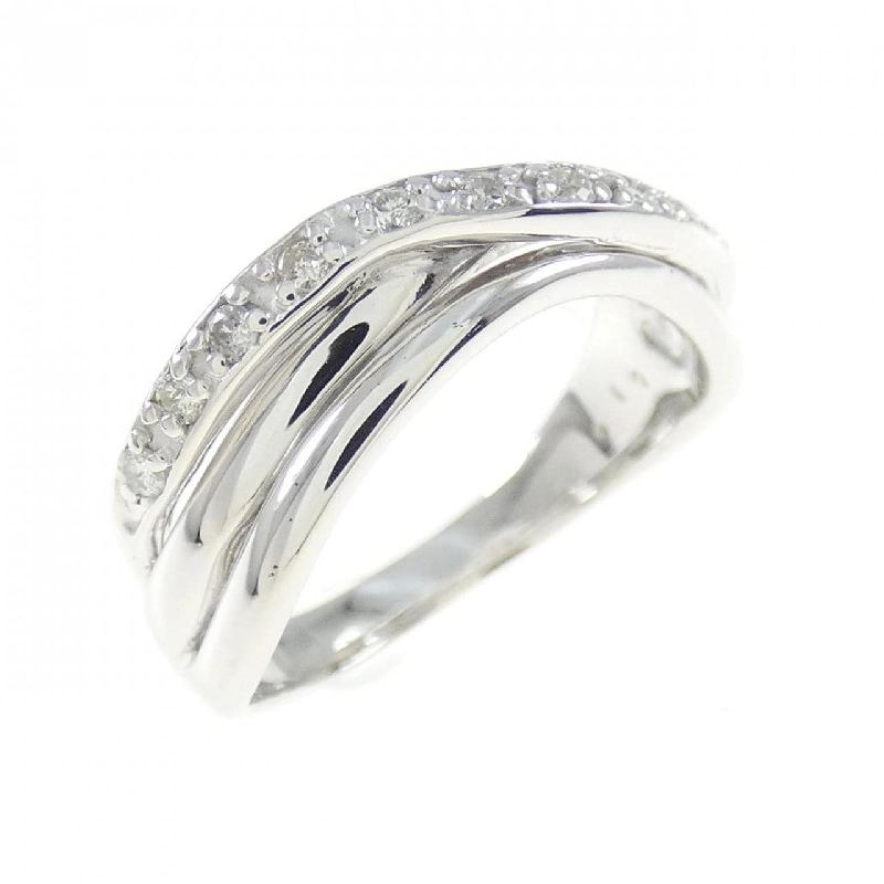 Nhẫn kim cương K18WG 0.10CT 673197