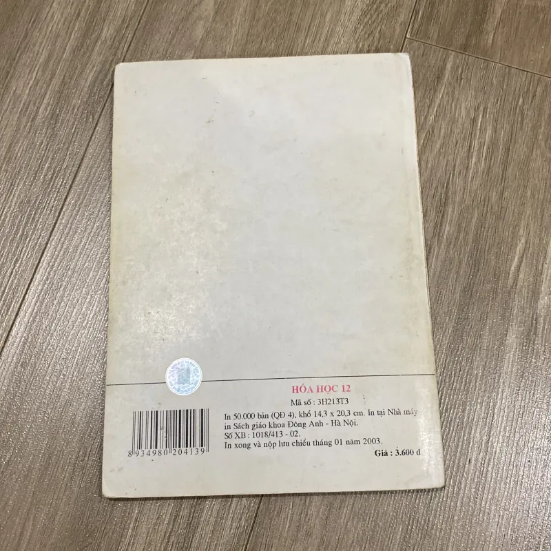 HÓA HỌC 12 (XB 2003) 993932