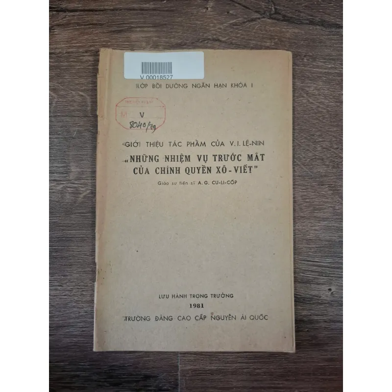 GIỚI THIỆU TÁC PHẨM CỦA V.I. LÊ-NIN "NHỮNG NHIỆM VỤ TRƯỚC MẮT CỦA CHÍNH QUYỀN XÔ-VIẾT" 728058