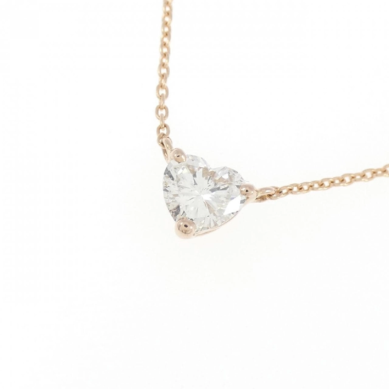 K18PG Dây chuyền kim cương 0.366CT I SI2 hình trái tim - Hàng hiệu chính hãng 876028