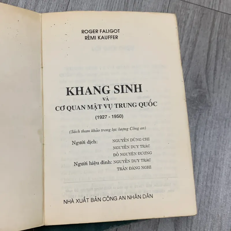Khang sinh và cơ quan mật vụ trung quốc. Bộ 2 tập. 2a3 689775