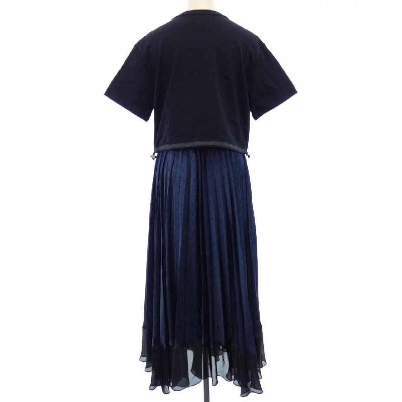 Đầm satin cotton chấm bi SACAI 23-06948 - Hàng hiệu Authentic 808493