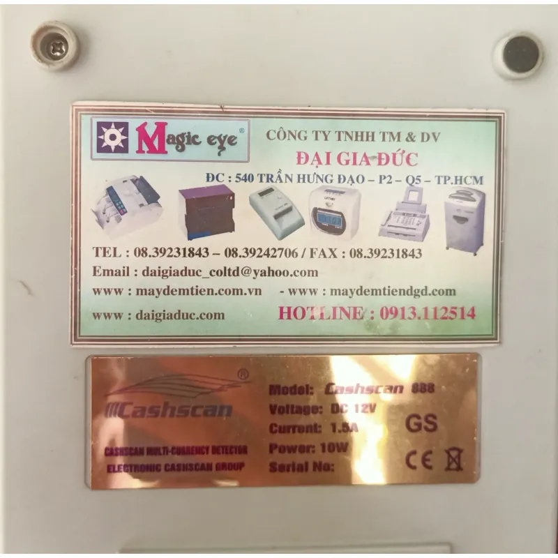 Máy kiểm tra tiền Cashscan 888 , 745680