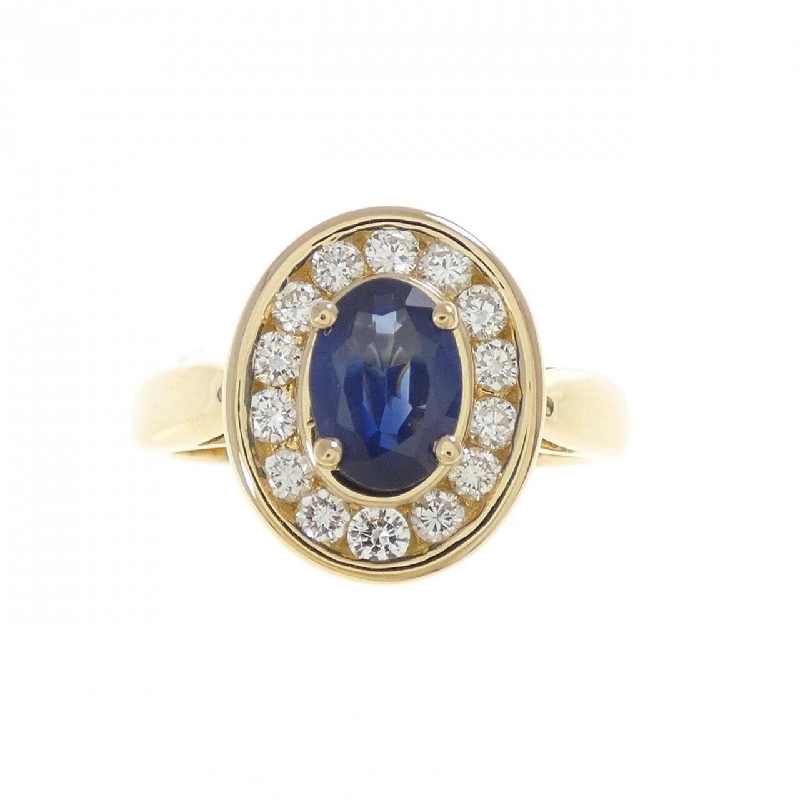Nhẫn Sapphire K18YG 0.80CT - Hàng hiệu Chính hãng 849394