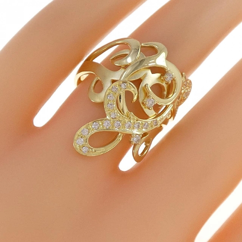 Nhẫn kim cương K18YG 0.24CT 669171