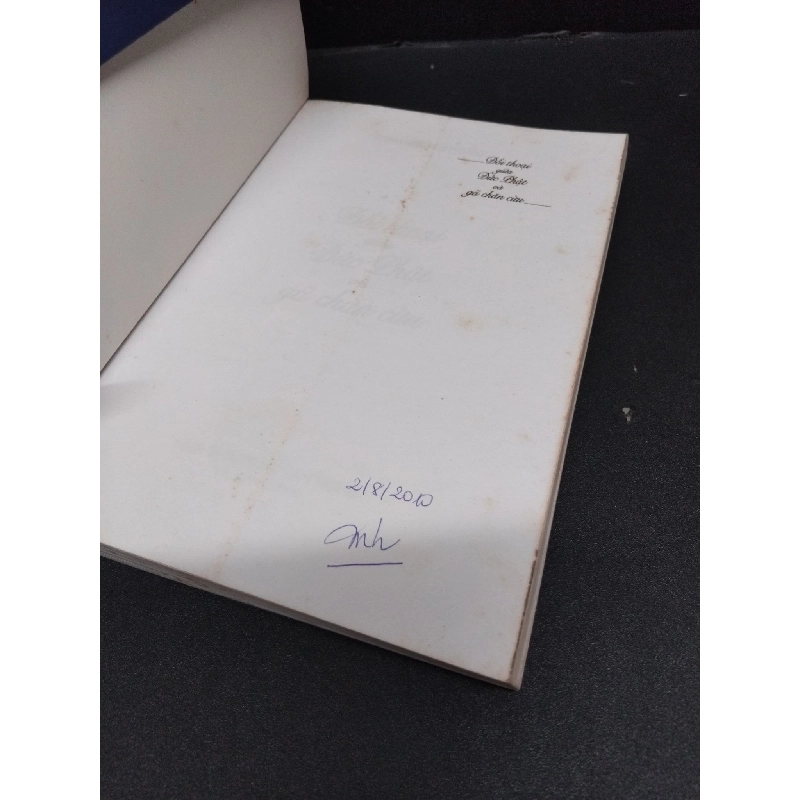 Đối thoại giữa Đức Phật và gã chăn cừu mới 80% ố có chữ ký trang đầu 2008 HCM2207 Trịnh Nguyên Phước TÂM LINH - TÔN GIÁO - THIỀN 916422