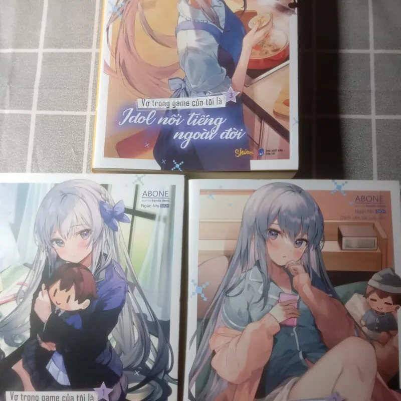Combo 3 quyển Light novel Vợ trong game của tôi là Idol nổi tiếng ngoài đời . Tập 1-3 787403