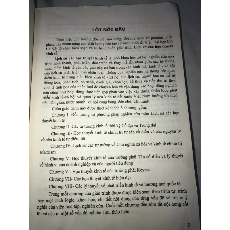 Lịch sử Các học thuyết Kinh tế  762001