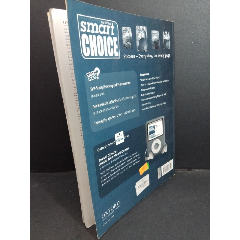 Smart choice 2nd Edition workbook 1 mới 90% bẩn bìa, ố, tróc gáy nhẹ HCM2811 Ken Wilson HỌC NGOẠI NGỮ 356643