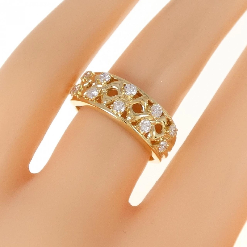 Nhẫn kim cương K18YG 0.36CT 671208