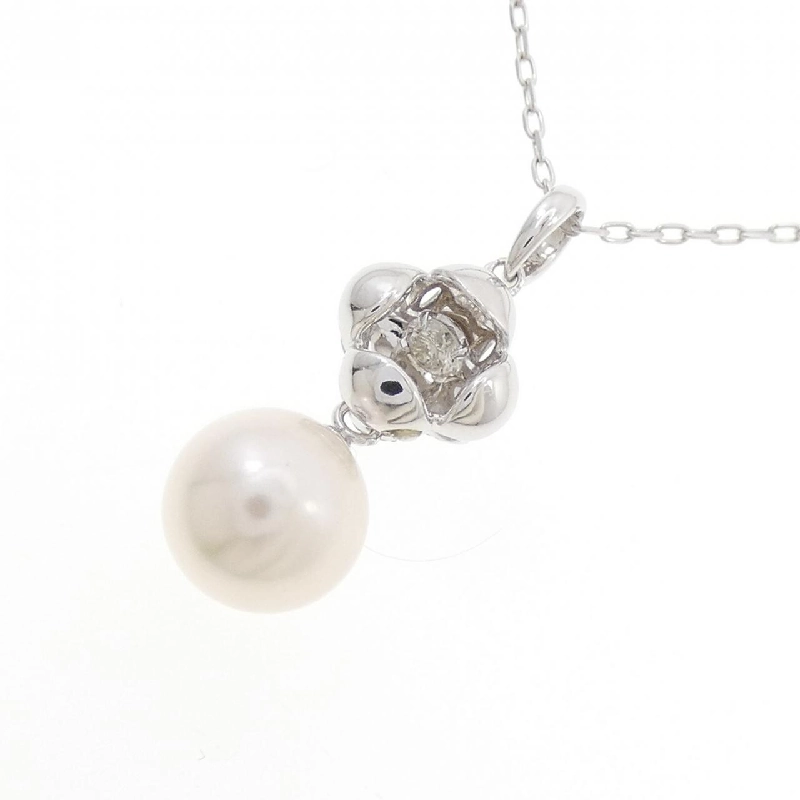 K18WG Dây chuyền ngọc trai Akoya 8mm - Hàng hiệu Chính hãng 856470