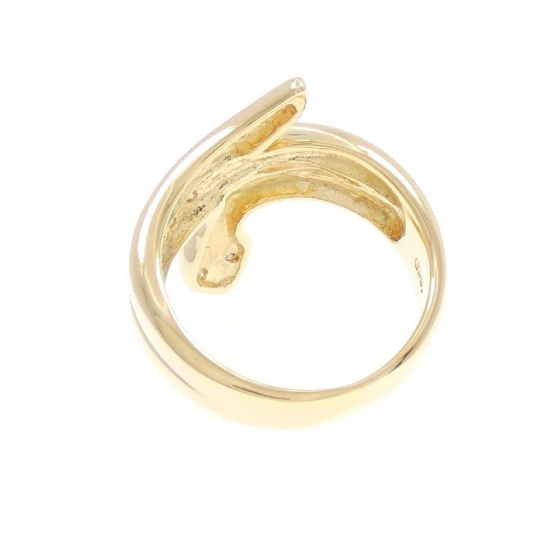 Nhẫn kim cương K18YG hình rắn 0.13CT 670082