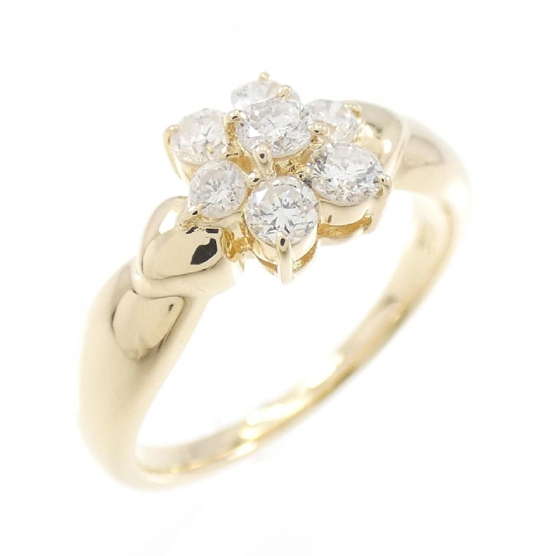 Nhẫn kim cương hoa K18YG 0.31CT 672138