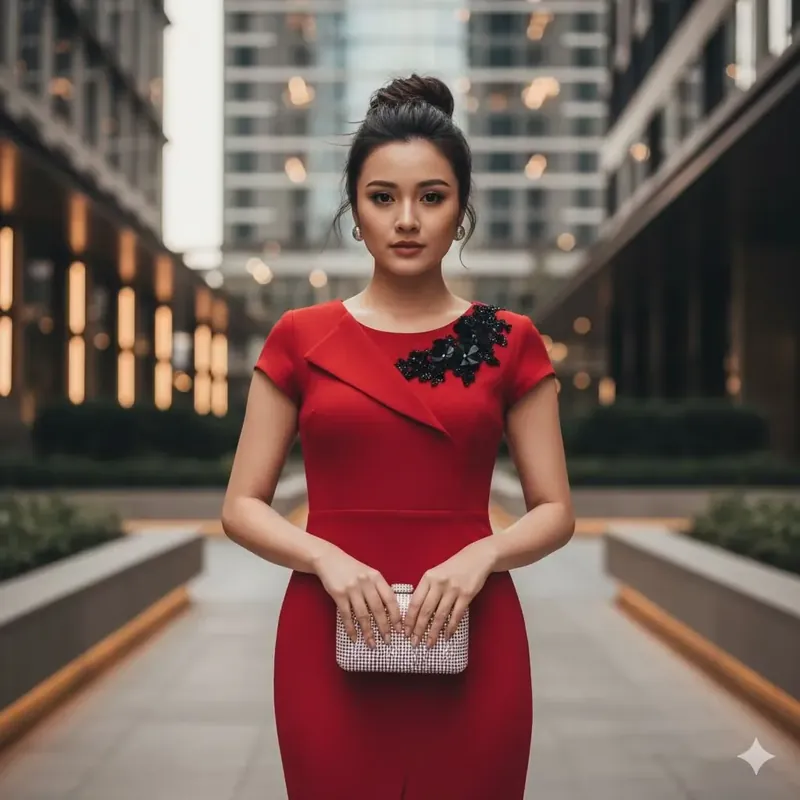 Đầm công sở  711724