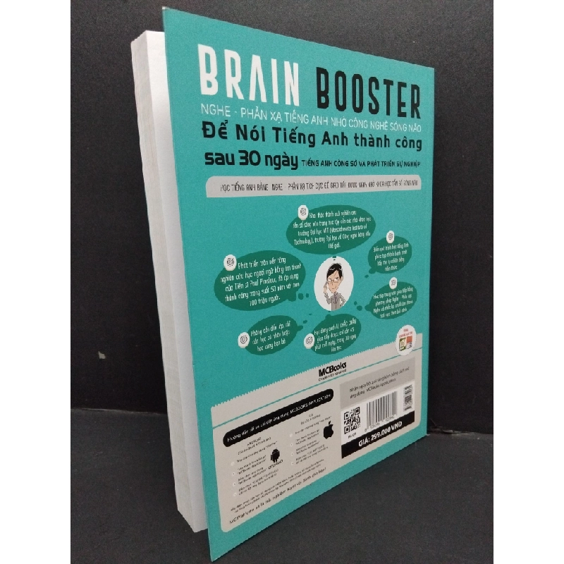Brain booster nghe phản xạ tiếng anh nhờ công nghệ sóng não để nói tiếng anh thành công sau 30 ngày tiếng anh công sở và phát triển sự nghiệp Nguyễn Anh Đức mới 90% bẩn bìa, ố nhẹ 2019 HCM.ASB0611 448127