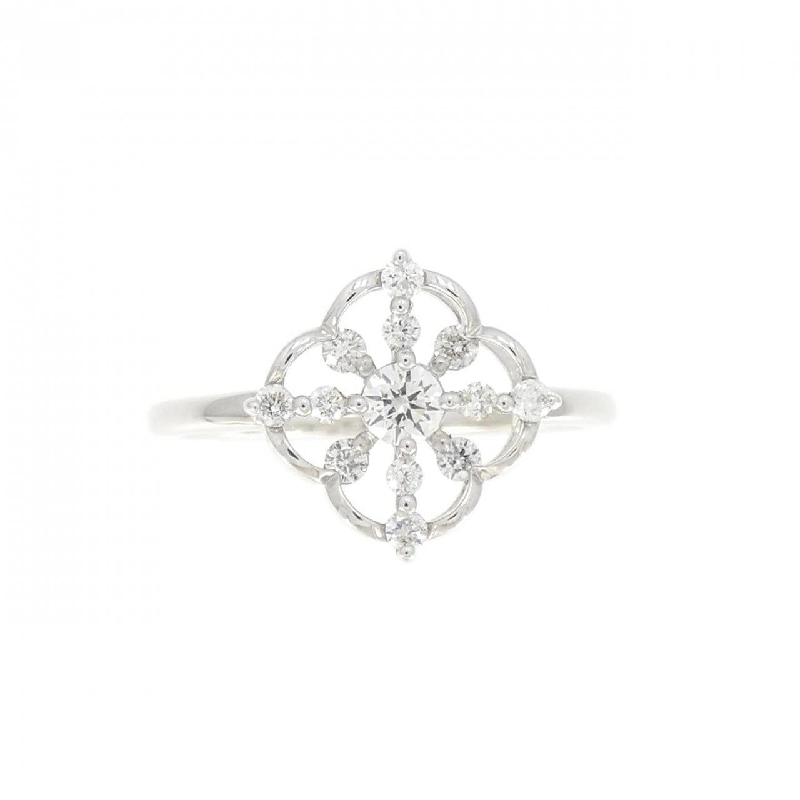 Nhẫn kim cương K18WG 0.095CT 672930