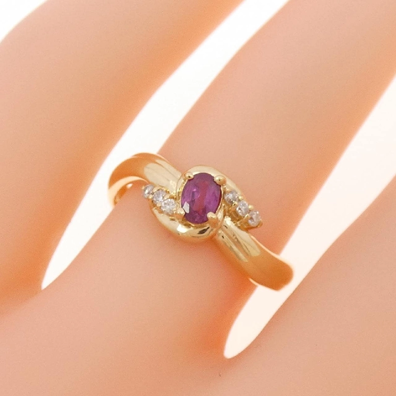 Nhẫn ruby K18YG 671699