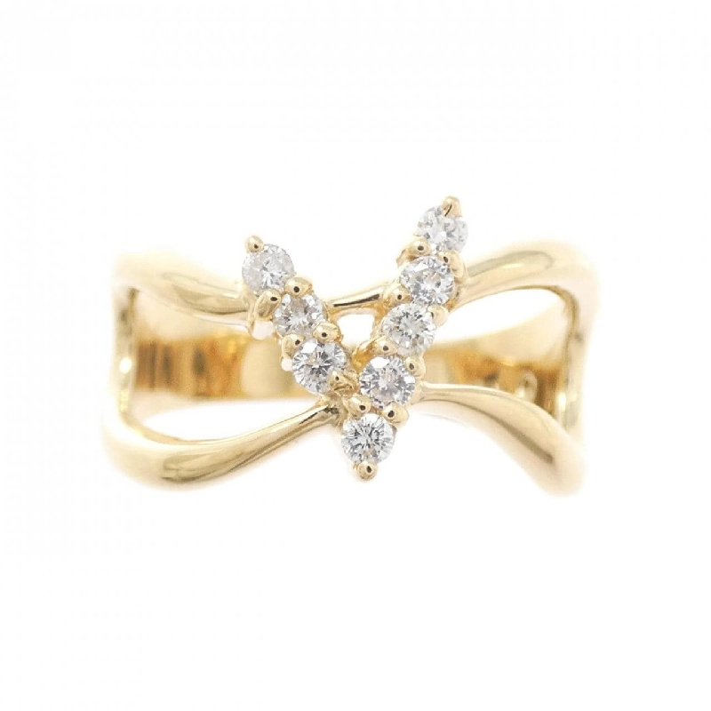 Nhẫn kim cương K18YG - Hàng hiệu Authentic 846854