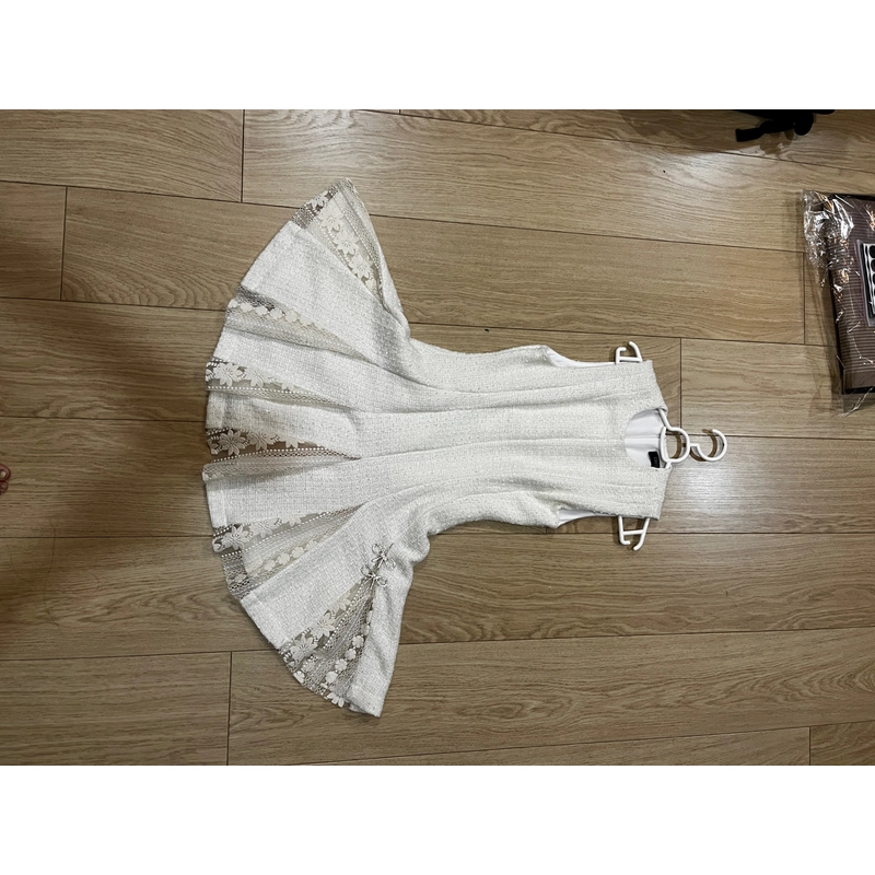 Váy tweed trắng Cocosin - size S 476020