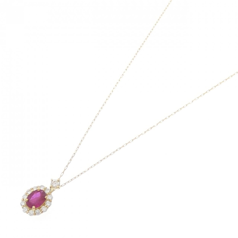Dây chuyền ruby K18YG 0.29CT - Hàng hiệu chính hãng 862414