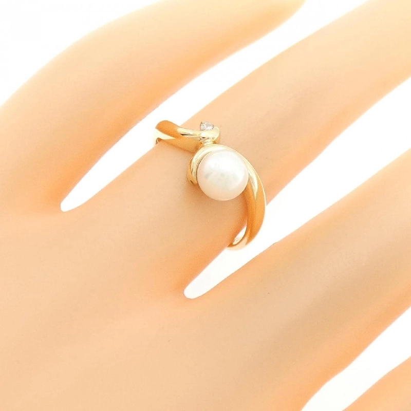 Nhẫn ngọc trai Akoya K18YG 5.6mm 671061