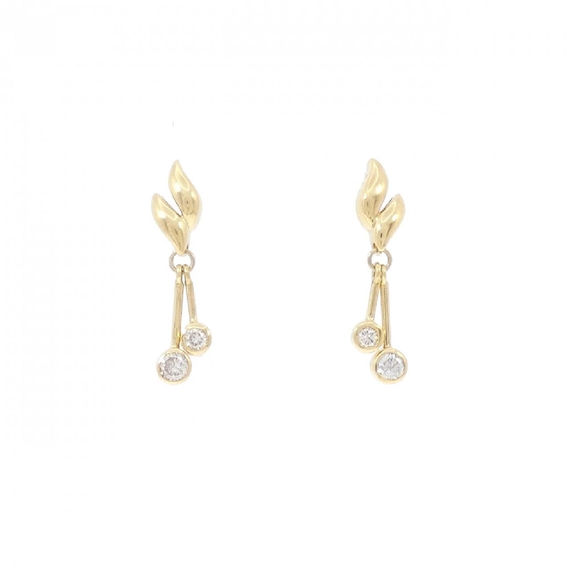 K18YG Bông tai kim cương 0.30CT - Hàng hiệu Chính hãng 871930