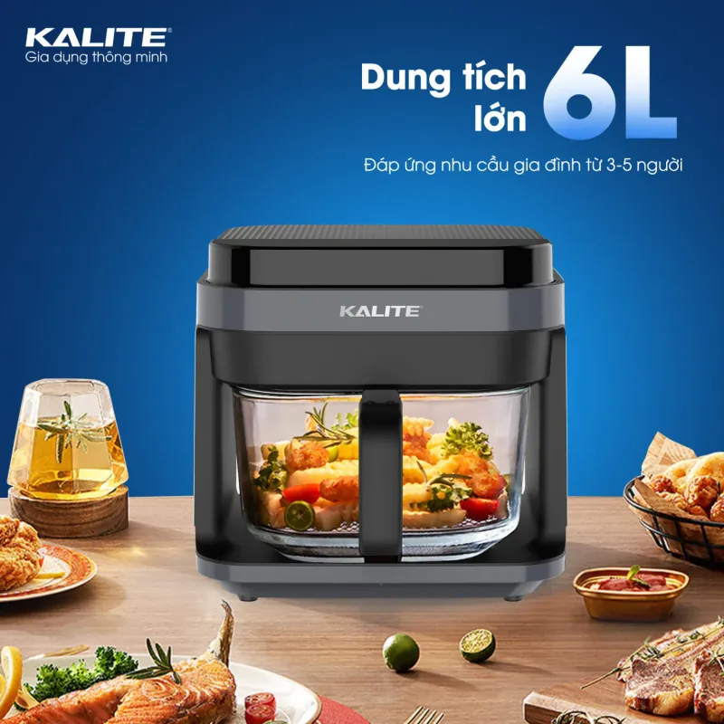 Nồi chiên không dầu KALITE KL6000 dung tích 6 Lít 696930
