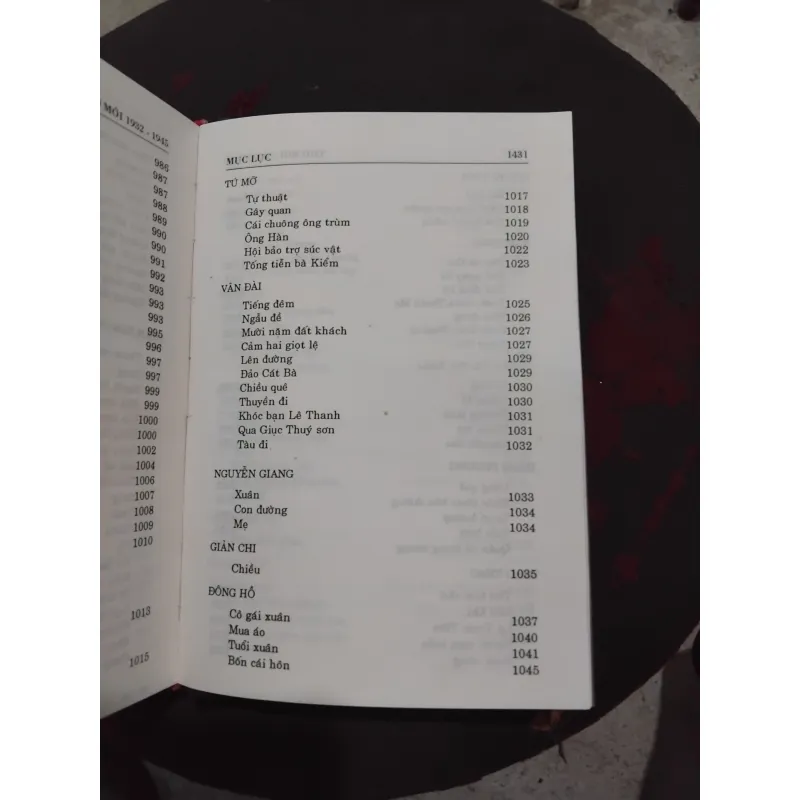 Thơ mới 1932 - 1945 tác giả và tác phẩm  994763