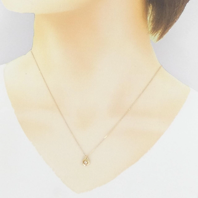 Dây chuyền kim cương K18YG 0.05CT - Hàng hiệu Chính hãng 864239