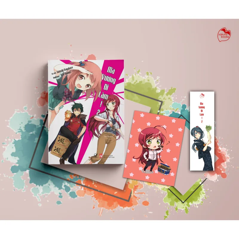 Combo Light Novel Ma Vương Đi Làm tập 1-2 nguyên seal full quà 1022237