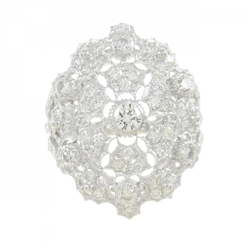 Nhẫn kim cương K18WG 672340