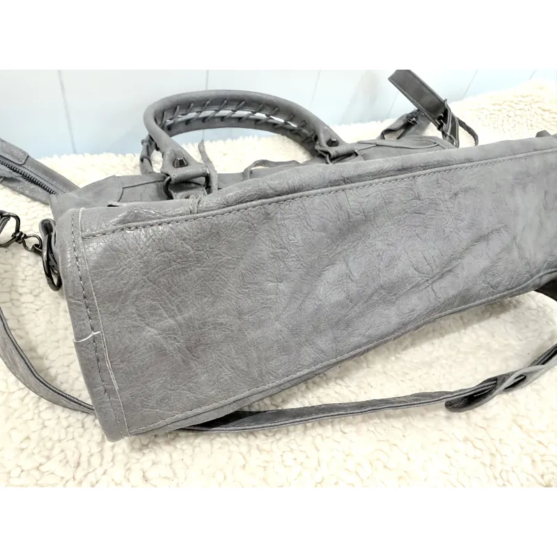 ✨ TÚI DA THẬT FORM BALEN SIÊU XINH – XÁM GHI CỰC TÂY ✨ 975923