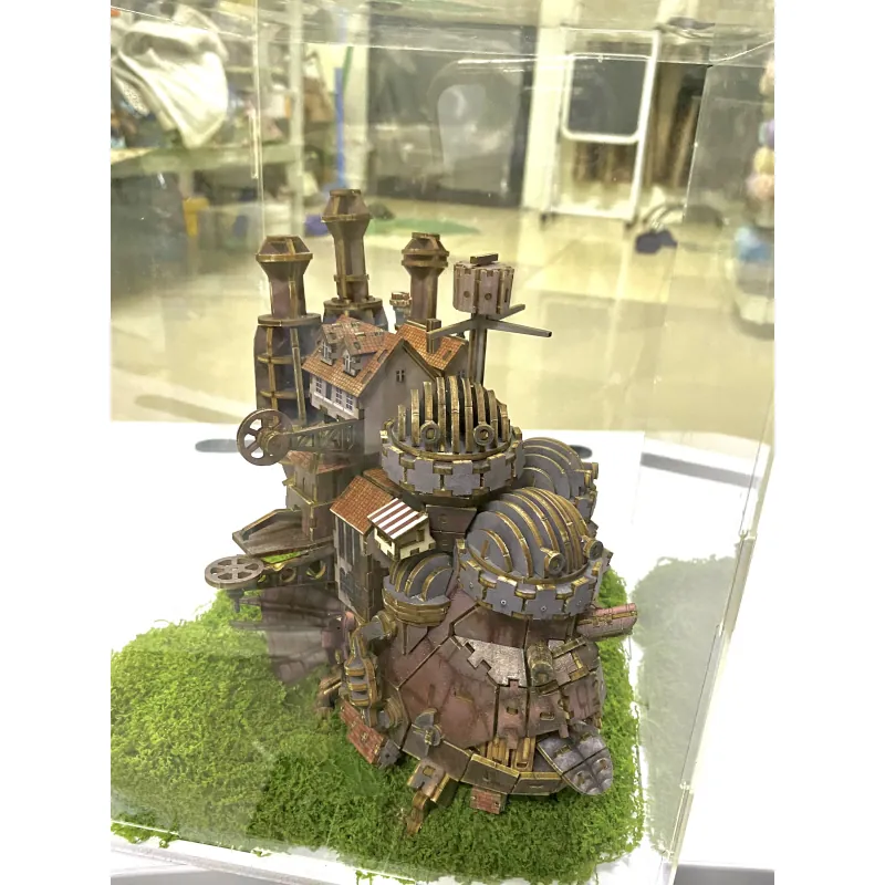 ※Mô hình lắp ráp gỗ Miyazaki Hayao trong phim Howl's Moving Castle, đồ trang trí 779788